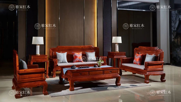 雅宋紅木：雅致沙發(fā)（1+2+3）/ 10件套